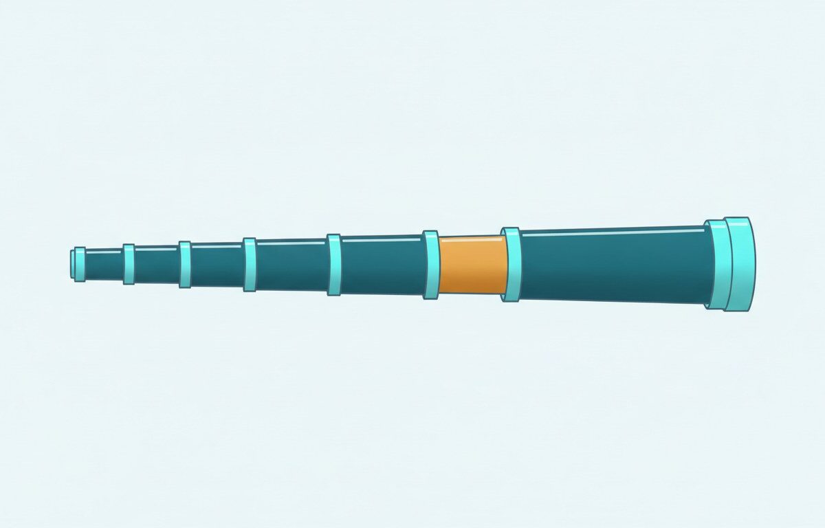 A telescoping tube drawn fully out, each segment wider than the last